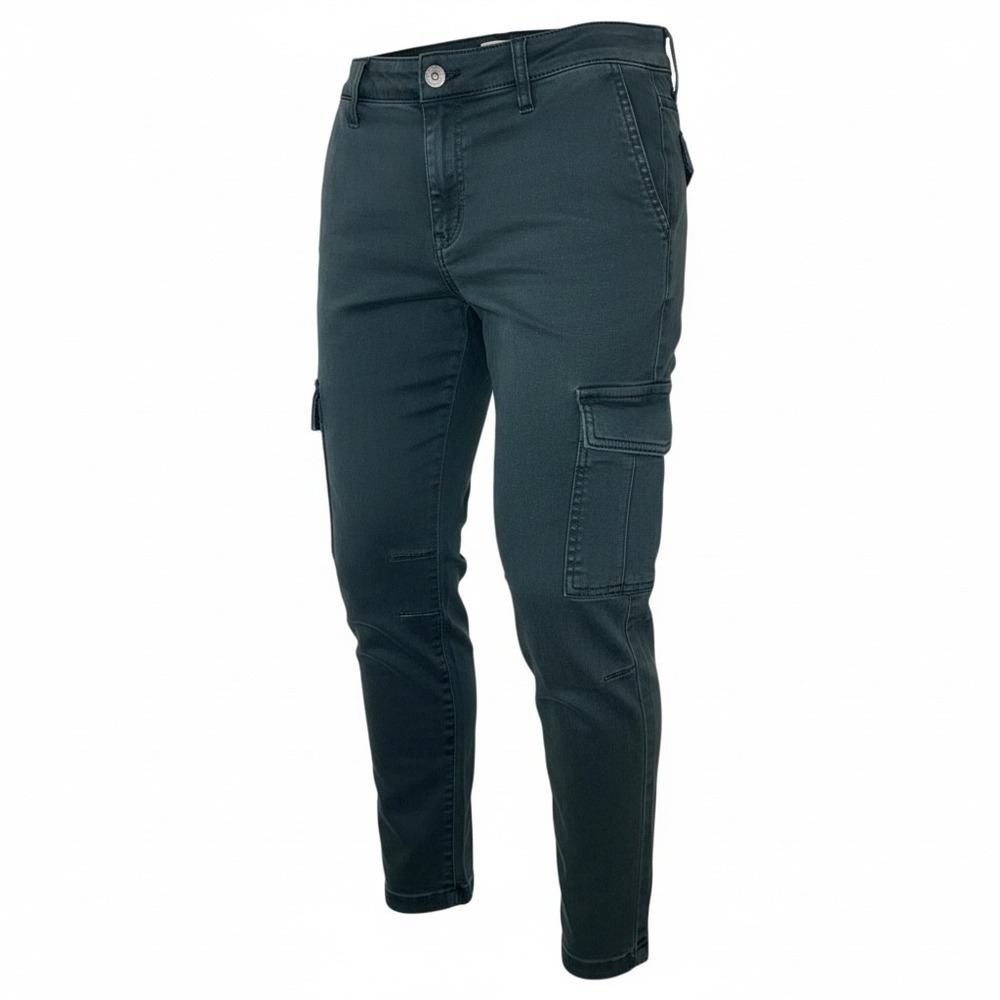 KUT from the Kloth  High Rise Girlfriend Straight Leg Cargo Pants  Green‎ Size 8
